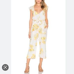 For Love & Lemons limonada Lemon Jumpsuit size xs